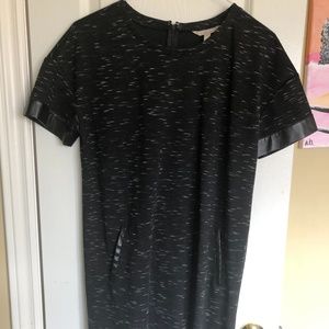 Short black and white dress